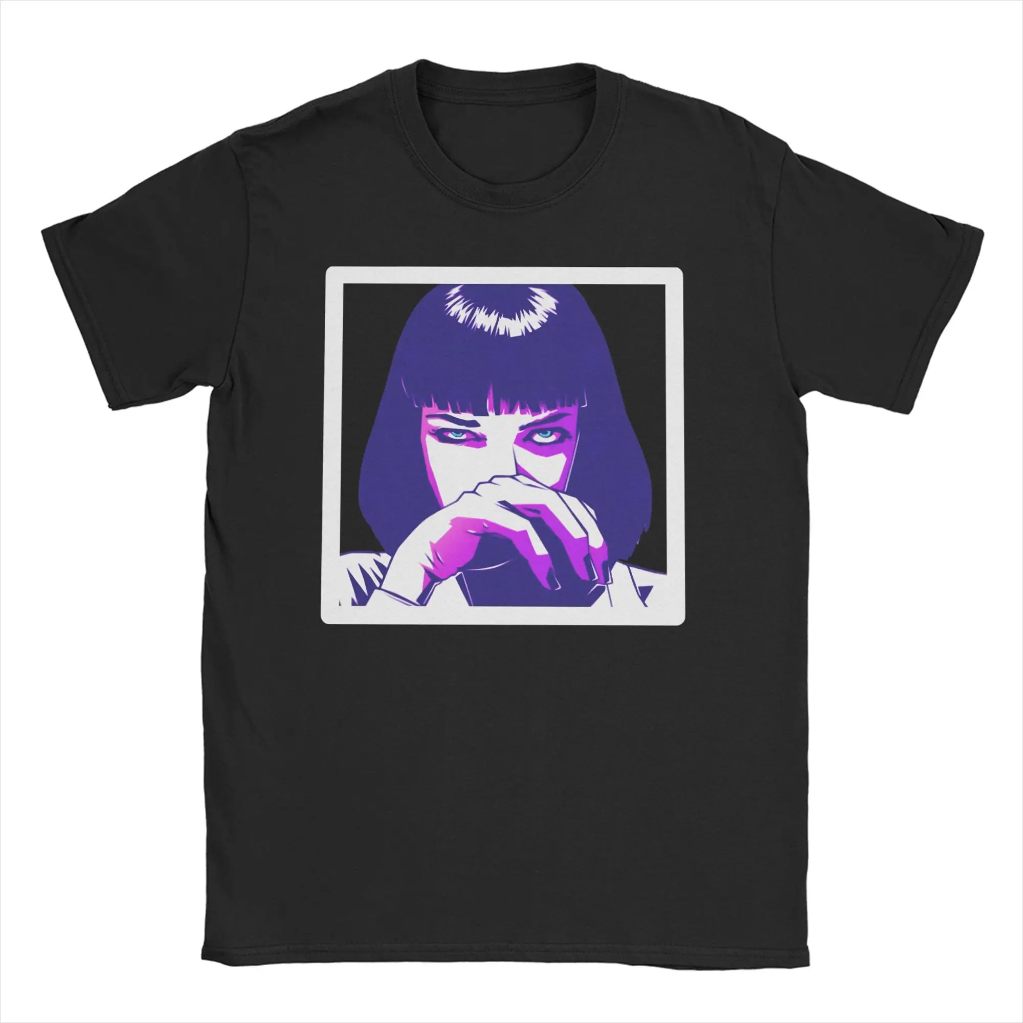 

Pulps Fictions T Shirt Summer Harajuku T Shirts Men's Cotton Crewneck Plus Size Clothing Short-Sleeved Vintage Tshirt