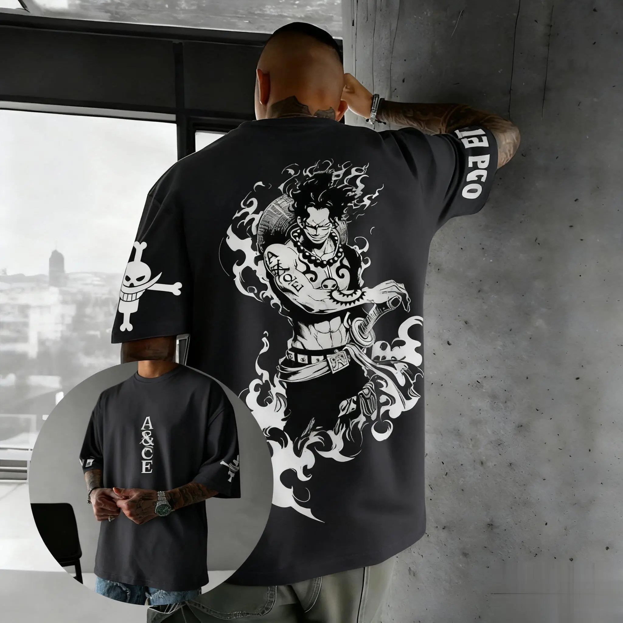 Japanese Streetwear Anime Graphic T Shirt Men One Piece Luffy Women Cotton Short Sleeve Tee Oversized Casual Summer New Y2k Tops