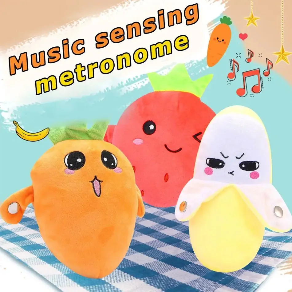 Internet Famous Human Sensor Bear Rhythm Piano Plush Toy Doll Singing Parent Child Fun Interactive Gift for Kids Baby Music