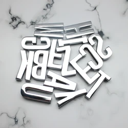 12pc Plain Hole 30mm Slide Letter Chrome Color English Alphabet A-Z Fit DIY Wristband Bracelet Pet Collar Jewelry Making