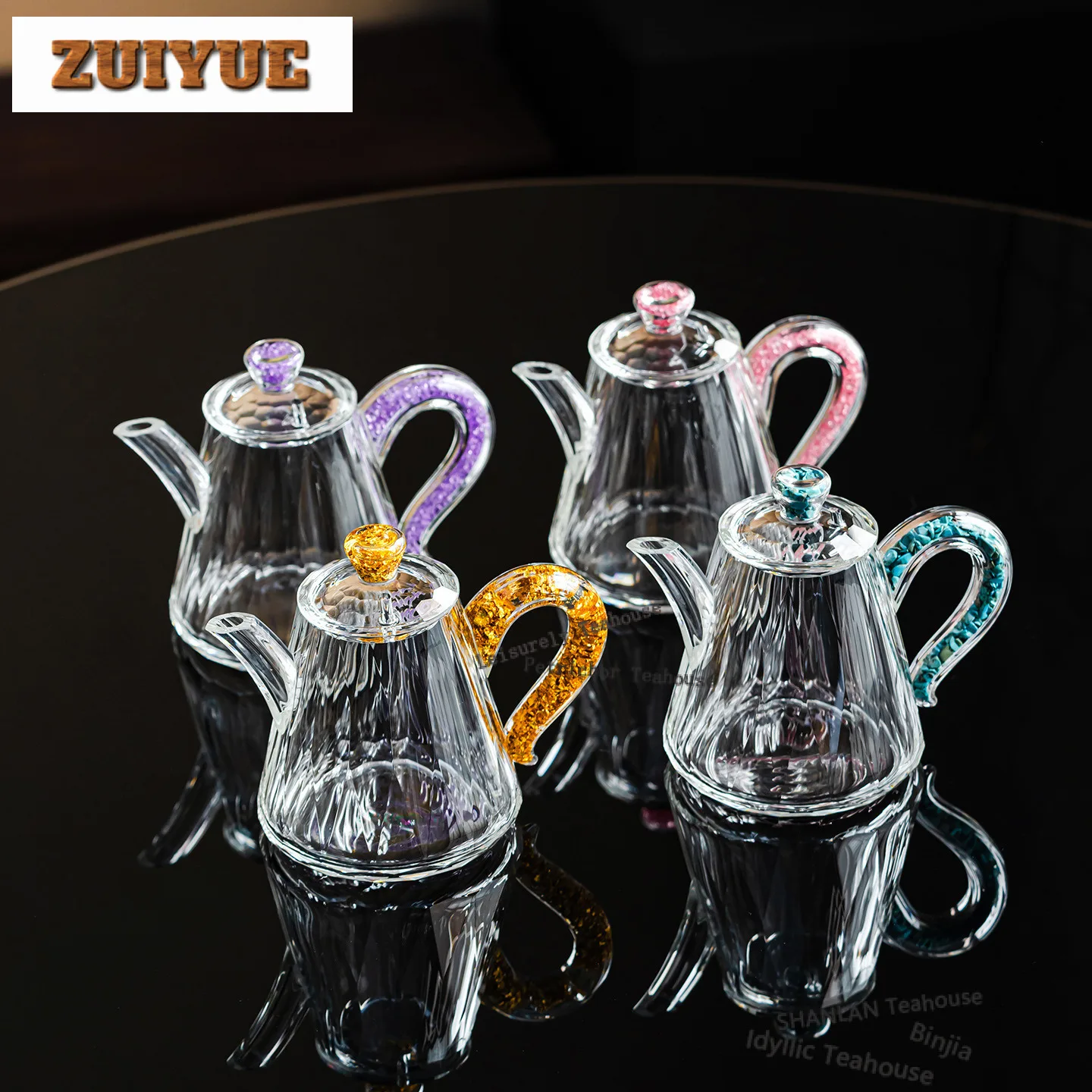 

300 мл термостойкий стеклянный чайник, винтажный чайник для заварки чая, чайник с фильтром, чайные предметы Улуна, аксессуары для рукоделия