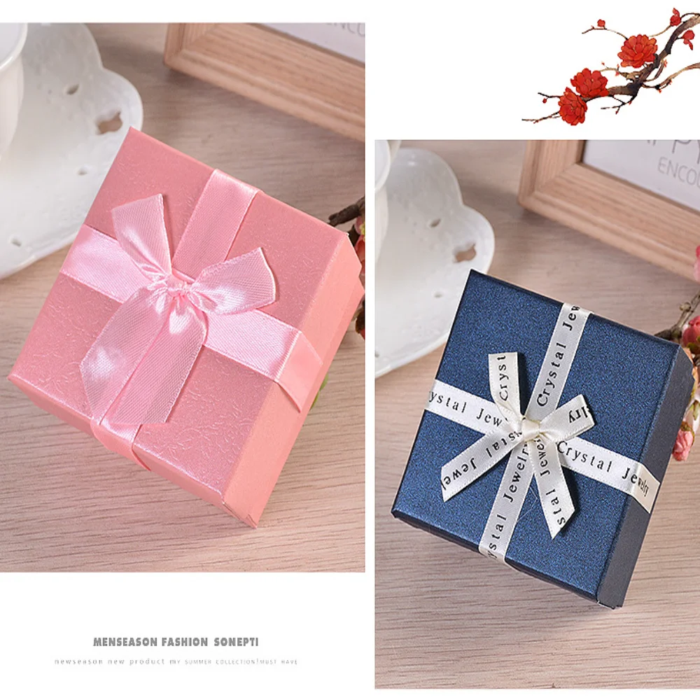 منظم المجوهرات المخملية الداخلية قلادة حامل خاتم الخطوبة 1 قطعة حزمة هدية صندوق عرض للإكسسوارات