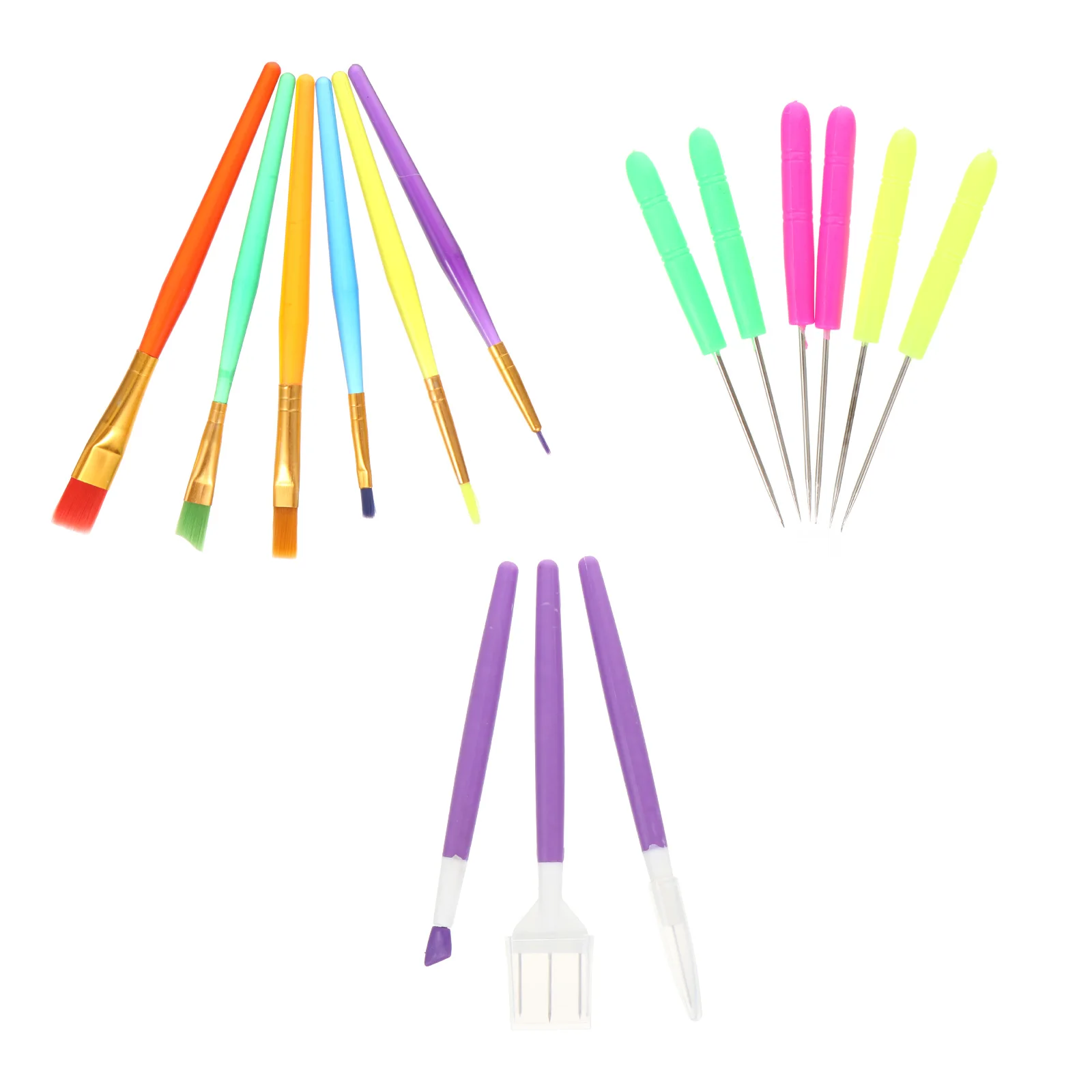 

Plastic Stainless Steel Cake Decorating Kit Fondant Sculpting Pen Biscuit Tools Set Baking Carving Scraper