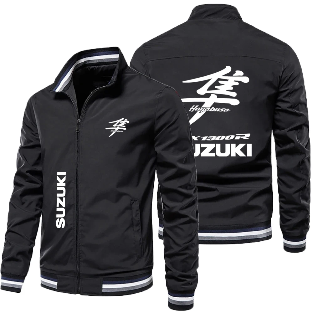 Suzuki Hayabusa GSX 1300R Men's Oversized Motorcycle Jacket Casual Sports Coat for Spring Autumn New 2026 Male Clothing