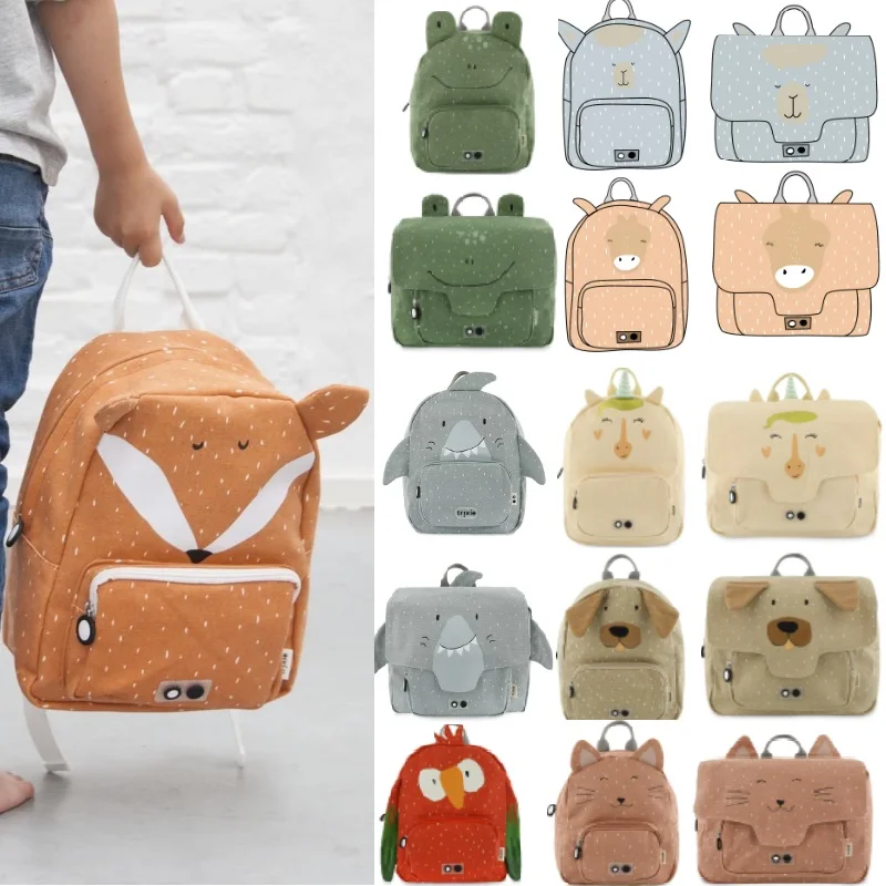 

Children's Backpack 2025 Summer New Cartoon Fashion Boys Girls Shoulder Bag Cotton Animal Kindergarten Girls School School Bag