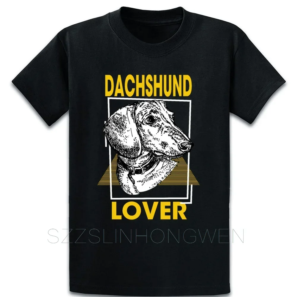 

Dachshund Lover Jazavicar Teckel Sausagedog Couple Short Sleeved T-shirt For Men Women Breathable Casual Pure Cotton Loose Tops