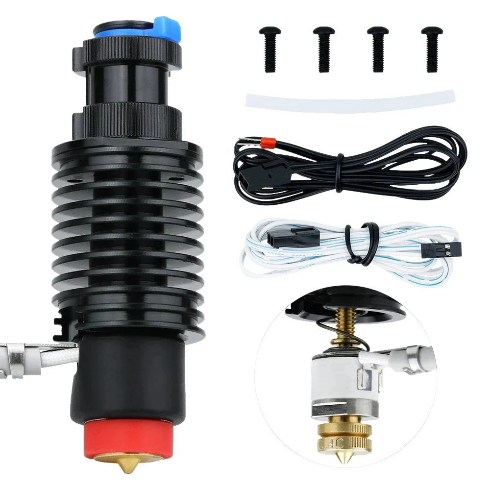 Imagem -04 - Tudo-em-um Hotend Kit Bocal de Garganta Bimetálica Núcleo de Aquecimento de Cerâmica Termistor 104nt para E3dv6 Voron Prusa Ender3 Printer E3d Revo