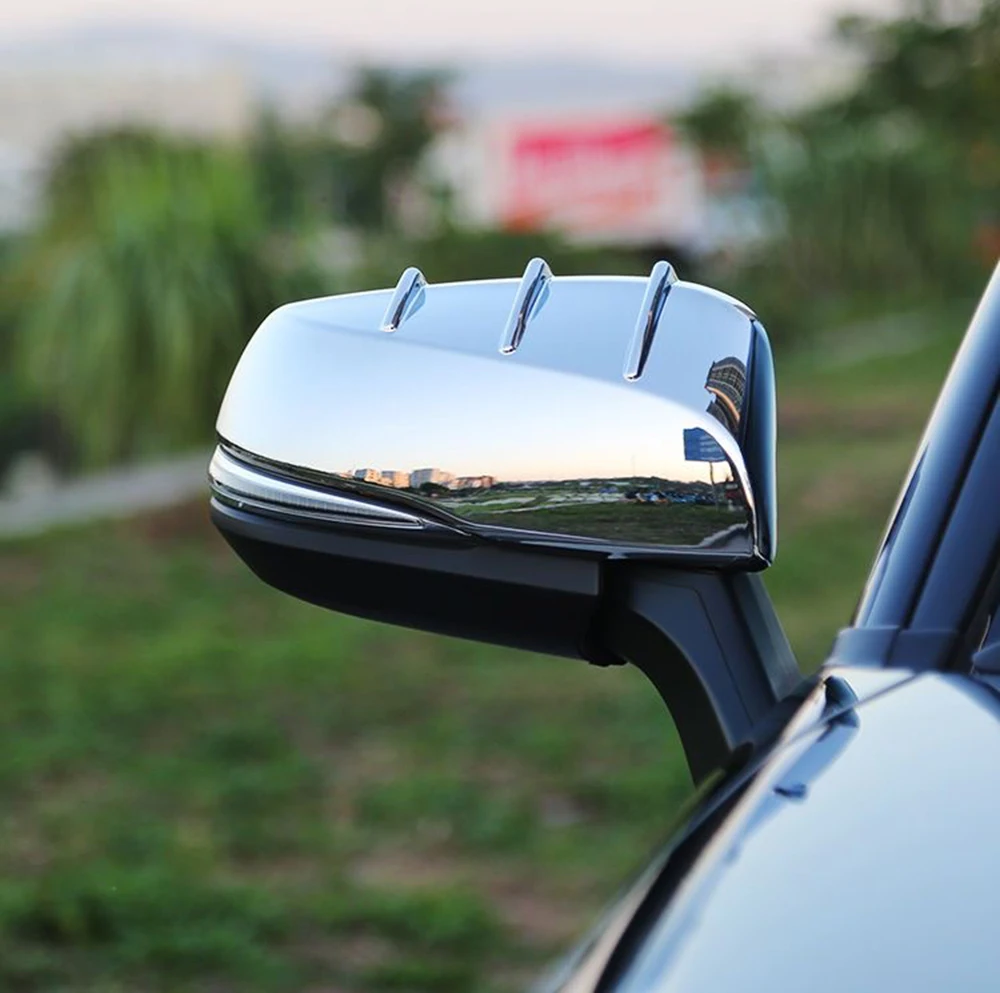 

Fit For Toyota Sienna 2021 2022 2023 2024 ABS Chrome Car Side Door Fender Rearview Reflection Back Mirror Cap Cover Trim Sticker