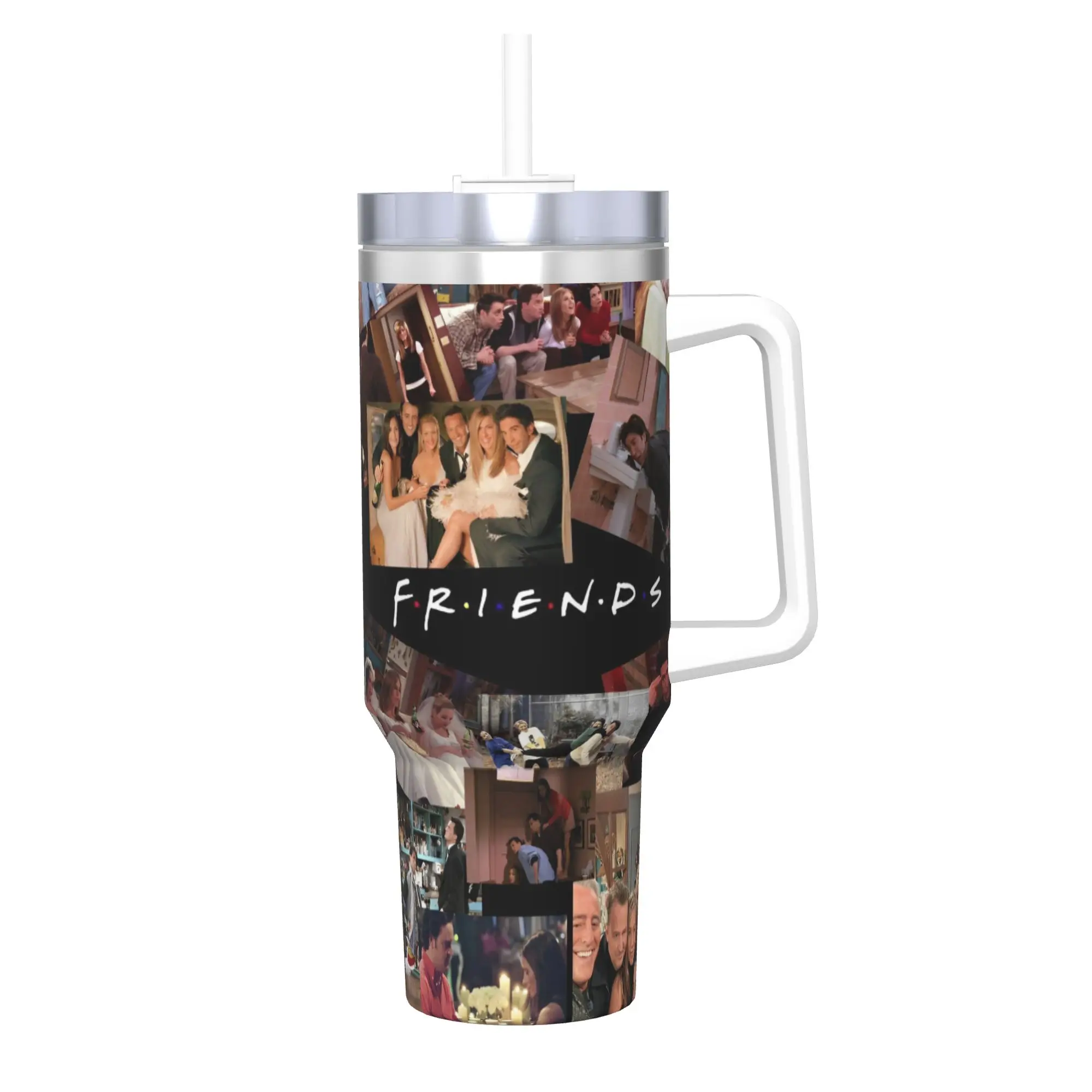 

Stainless Steel Tumbler Friends TV Show Thermal Mug Keep Heat Hot Drinks Mugs Cup Camping Water Bottle