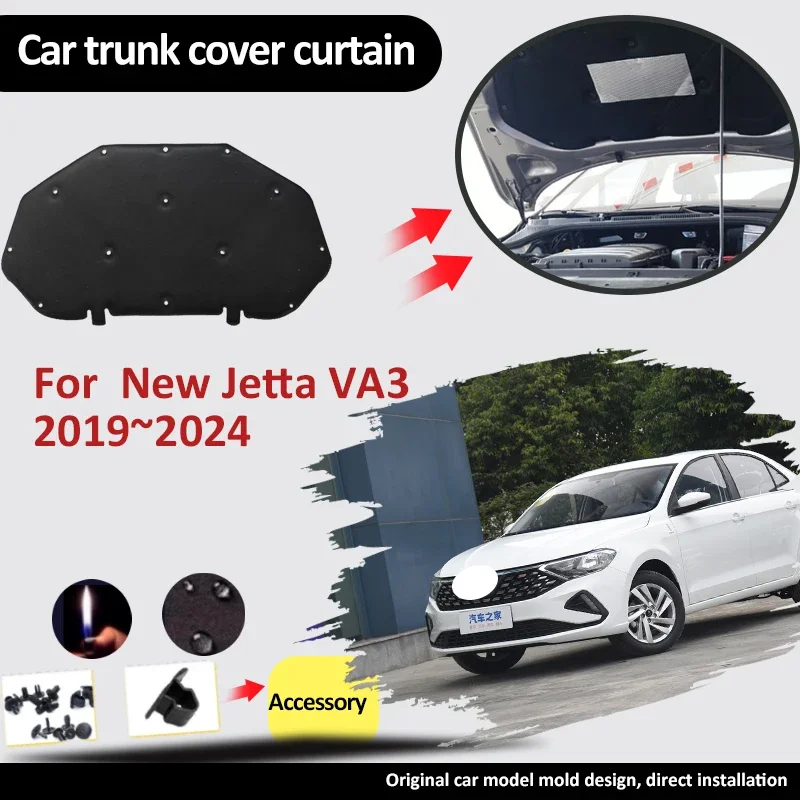 

For New Jetta VA3 2019 2020 2021 2022 2023 2024 Front Hood Engine Cotton Soundproof Cover Pad Thermal Heat Insulation Accessorie