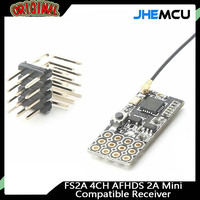 FS2A 4CH AFHDS 2A Mini Receiver-Plug-and-Play PWM Output|20mA 3.3-10V 11x25mm|Works with Flysky i6/i6X/i6S&AFHDS 2A Transmitters