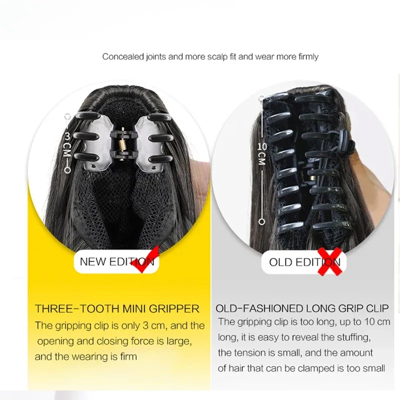 วิกผมปลอมแบบสั้นหยิก หางม้า 12 นิ้ว แบบหนีบ ต่อผมหางม้า วิกผมน่ารักสำหรับผู้หญิง หางม้าสังเคราะห์