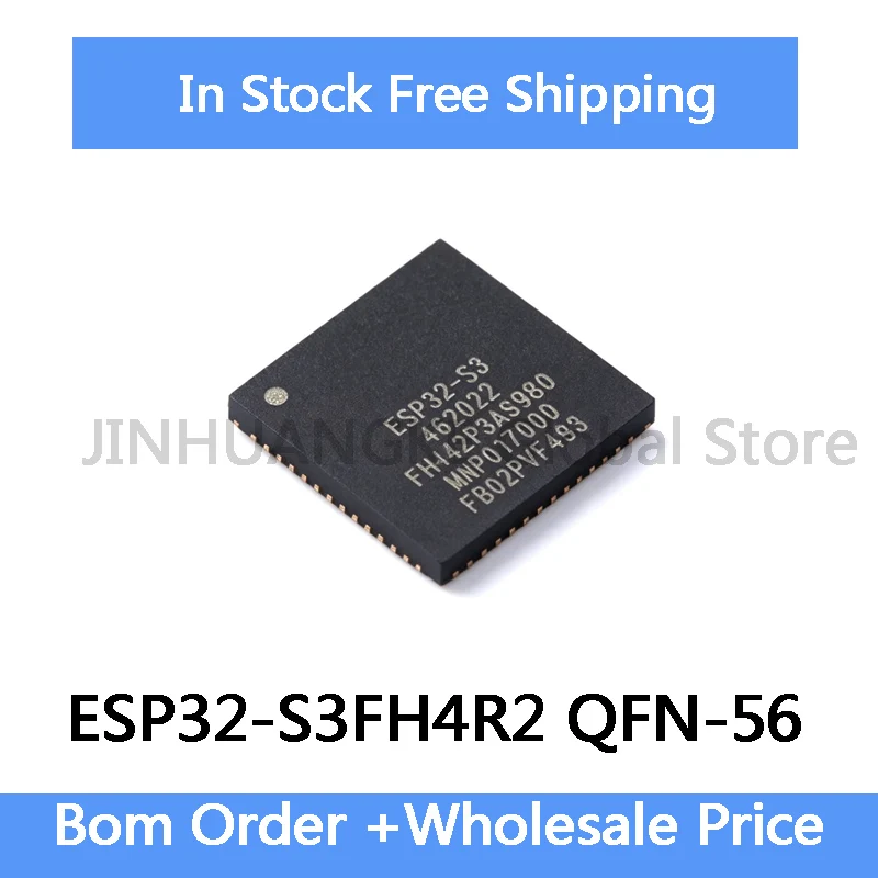 1-5Pcs ESP32-S3FH4R2 ESP32 S3FH4R2 ESP32-S3 QFN-56   IC in Stock Wholesale