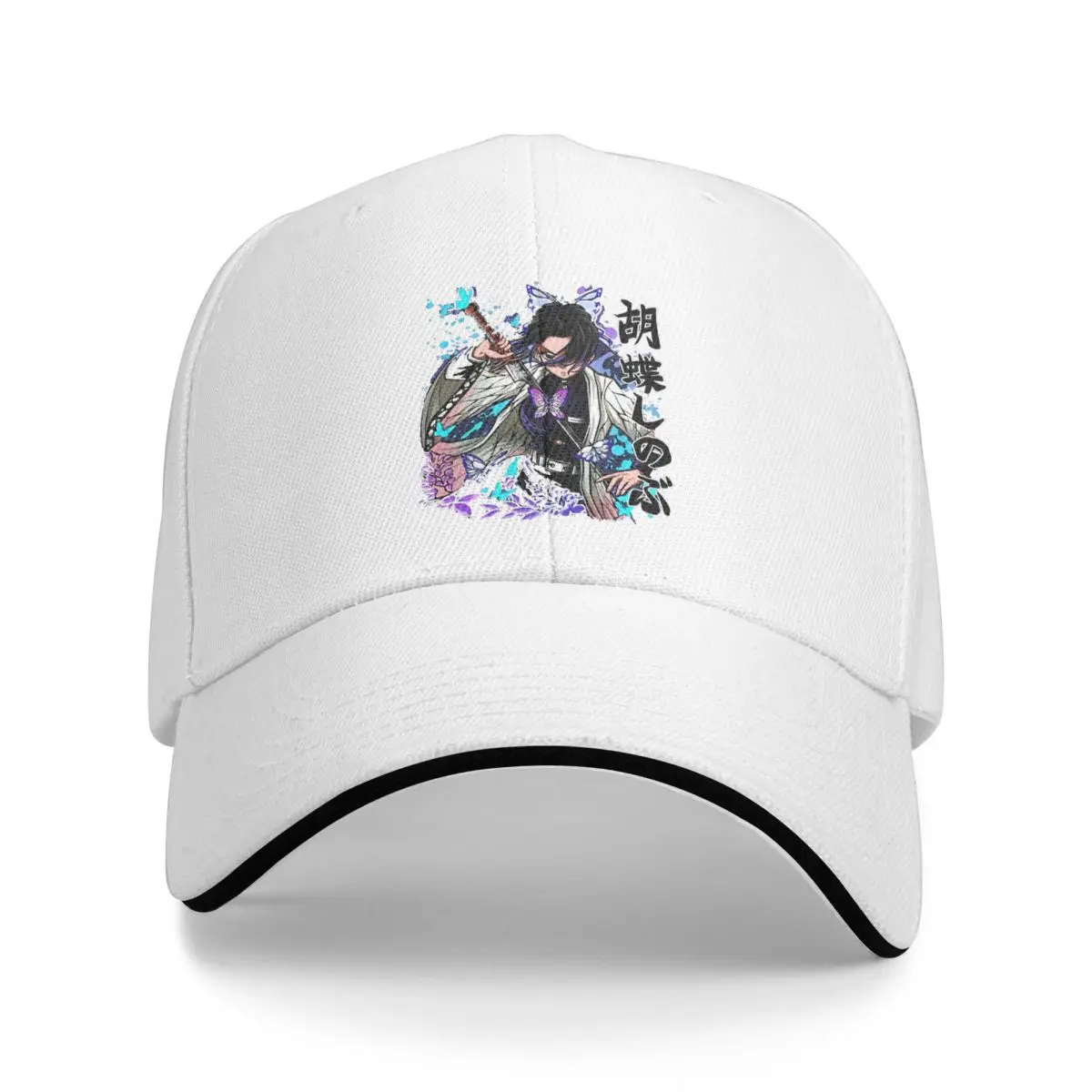 Demon Slayers Shinobu Baseball Caps Retro Anime Sandwich Caps Unisex Style Polyester Dad Hat Outdoor