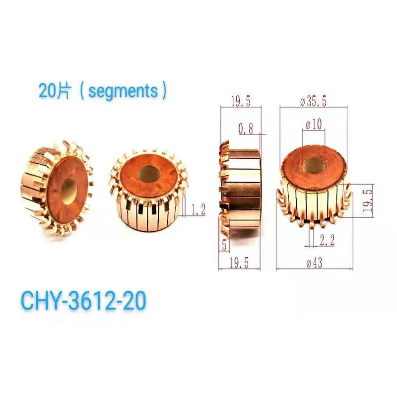 35.5*10*19.5*20P Rectifier Reverser Copper Head Chy-3612-20