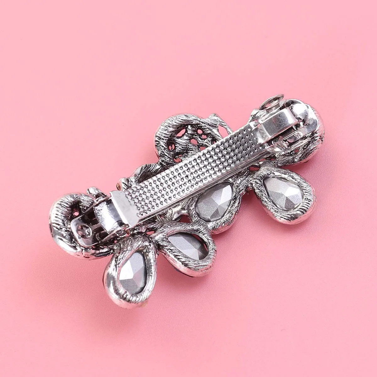 

Rhinestone Hair Clips Elegant Butterfly Shiny Lightweight Holds Hair Place Blue Vintage Accessories Bridal Hairstyles Crystal