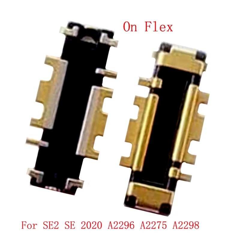 2-10Pcs Battery Flex Cable FPC Connector Contact Jack Plug For Iphone SE2 SE3 SE 3 2022 2020 A2296 A2275 A2298 Motherboard Board