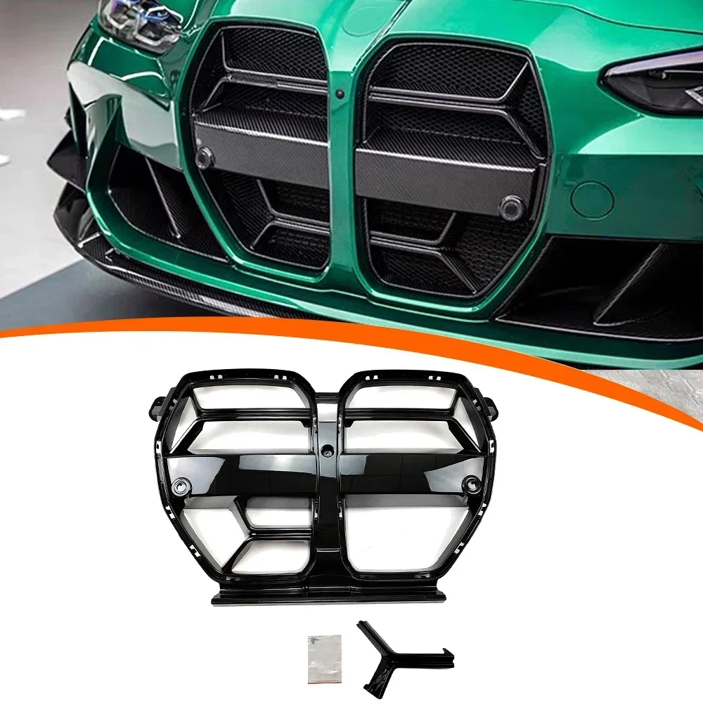 

Popular Hot sell Bumper Radiator Grill for BMW M4 G82 M3 G80 Bright Black Auto Body Systems Front Grille 2020 2021 2022 2023 202