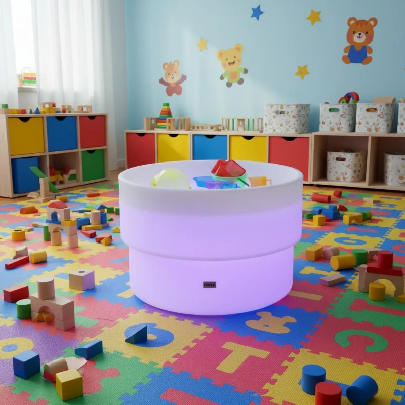 Children's sensory mood water table - suitable for outdoor and bedroom use, made of plastic