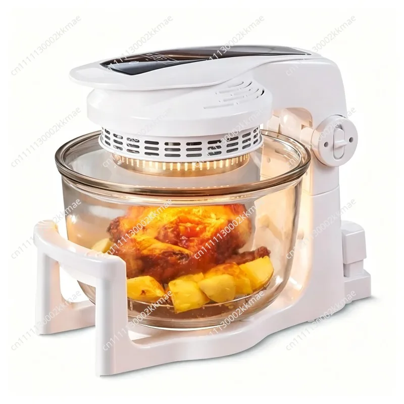 Visible Air Fryer Large Capacity Oil Free Electric Glass Cooker Multifunctional Rotisserie Potato Fries Machine