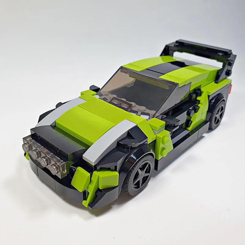Modello di auto da corsa di velocità MOC Mattoni da costruzione Fiesta WRC Rally Racing Tecnologia modulare Regali di festa per bambini Assemblare giocattoli vestito