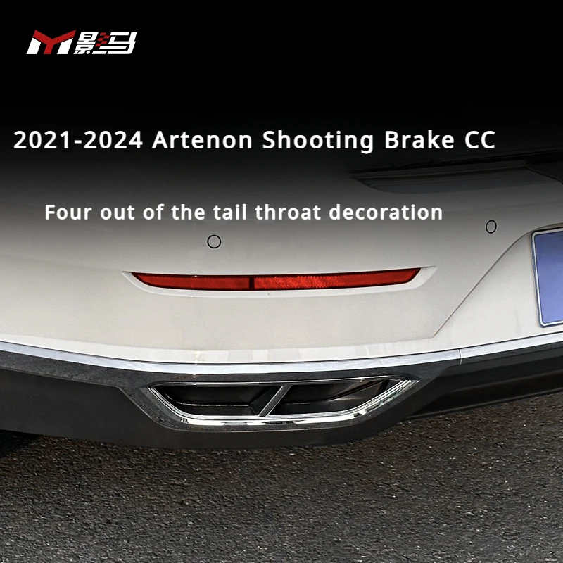 

For Vw CC Artenon Shooting Brake retrofit kit four out tailpipe exhaust decorative rear tailpipe kit