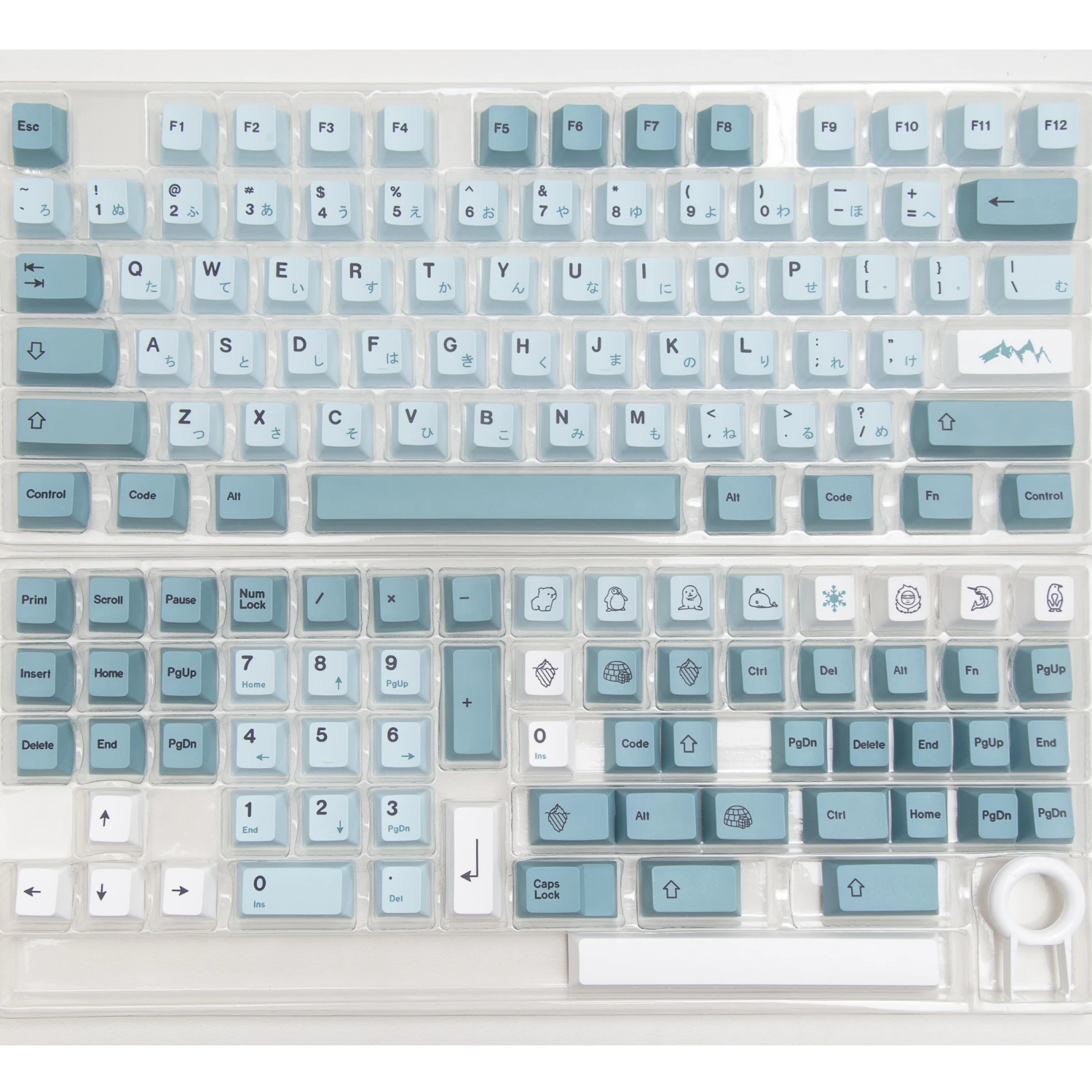 GMK Clone Iceberg Keycaps PBT Keycap Dye Sublimation โปรไฟล์เชอร์รี่ 139 KeyGMK Keycap สําหรับ MX Switches คีย์บอร์ดเครื่องกล