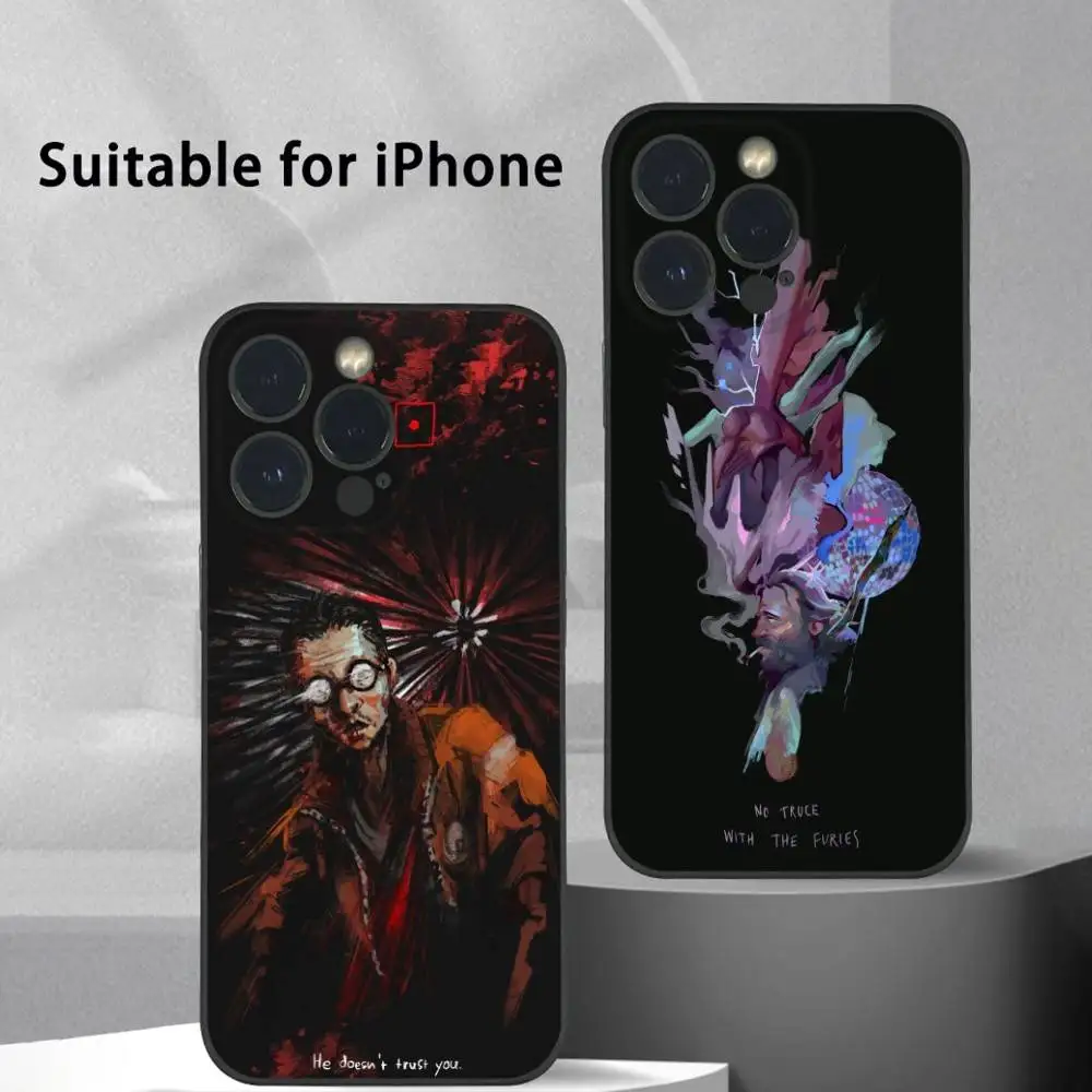 

Game Disco E-Elysium Phone Case For iPhone 16 15 14 13 Pro Max Plus Mini Frosted Soft Shell Funda Shockproof Cases