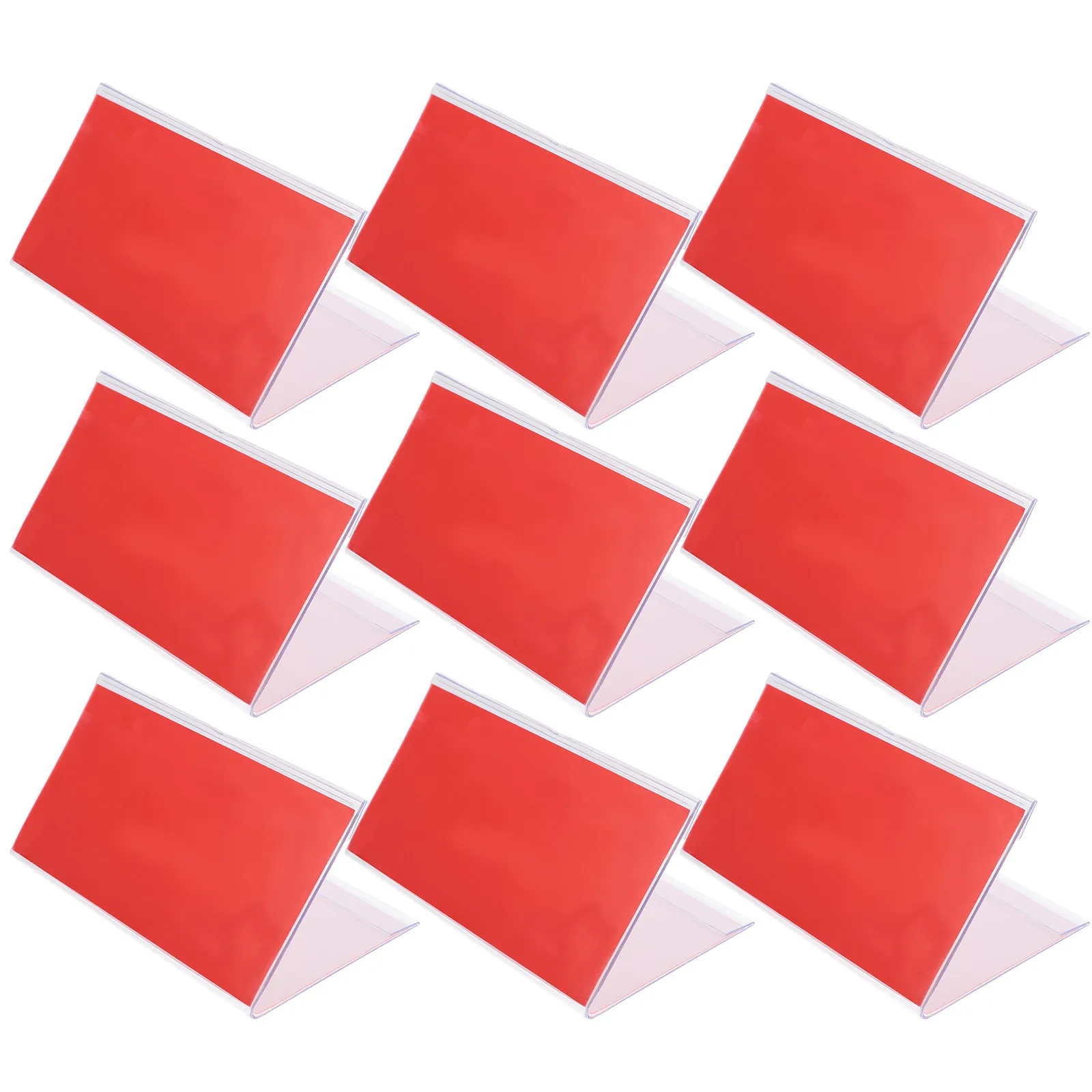 

10 шт. элегантных треугольных прозрачных пластиковых табличек с двусторонней печатью для студентов, учителей, школ, офисов, конференц-залов