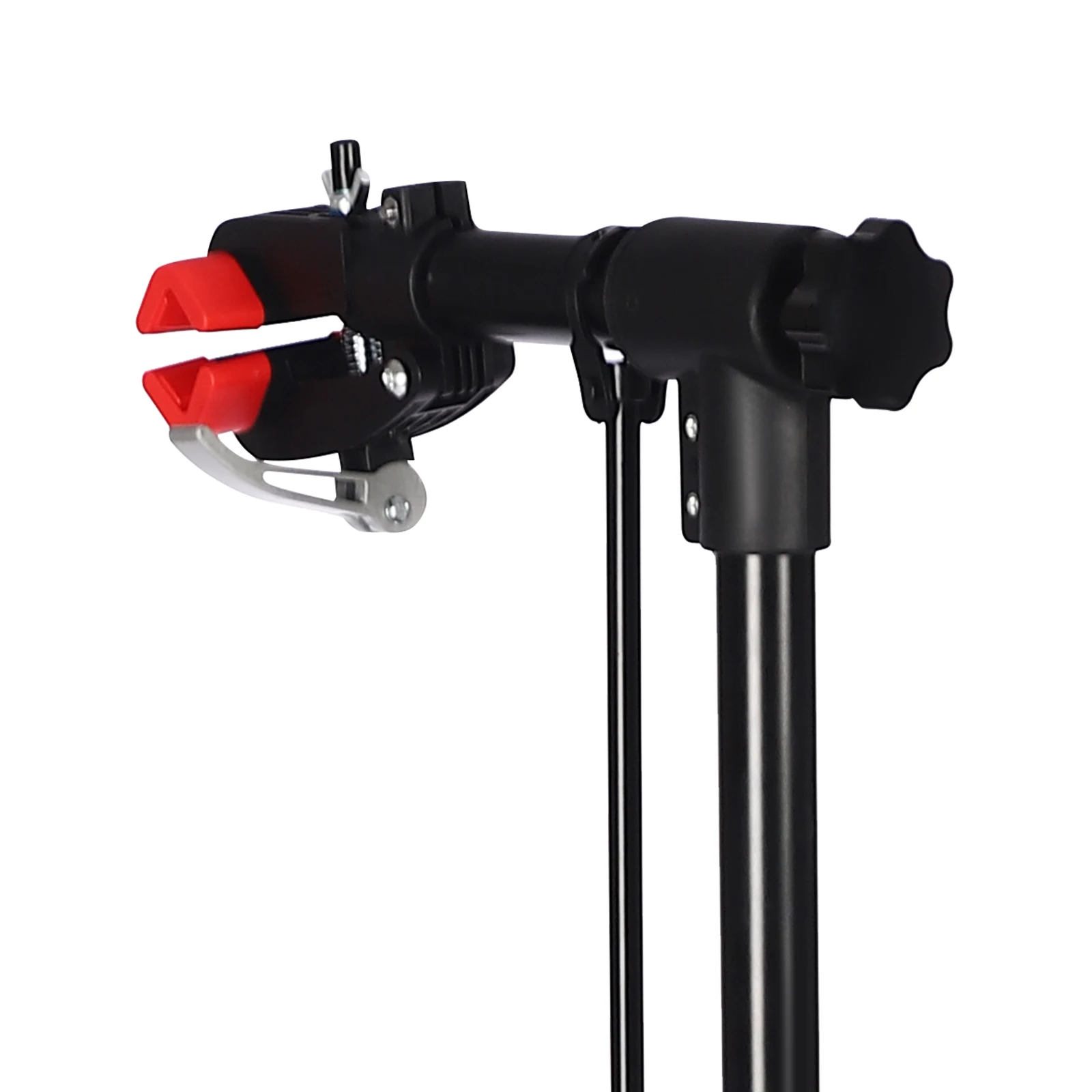 Fahrrad-Reparaturständer, Rennrad, Mountainbike, Werkbank, Präsentationsständer, Mechaniker-Wartungsständer für Werkstatt, Zuhause, Garage, Rot und Schwarz – Detail 5