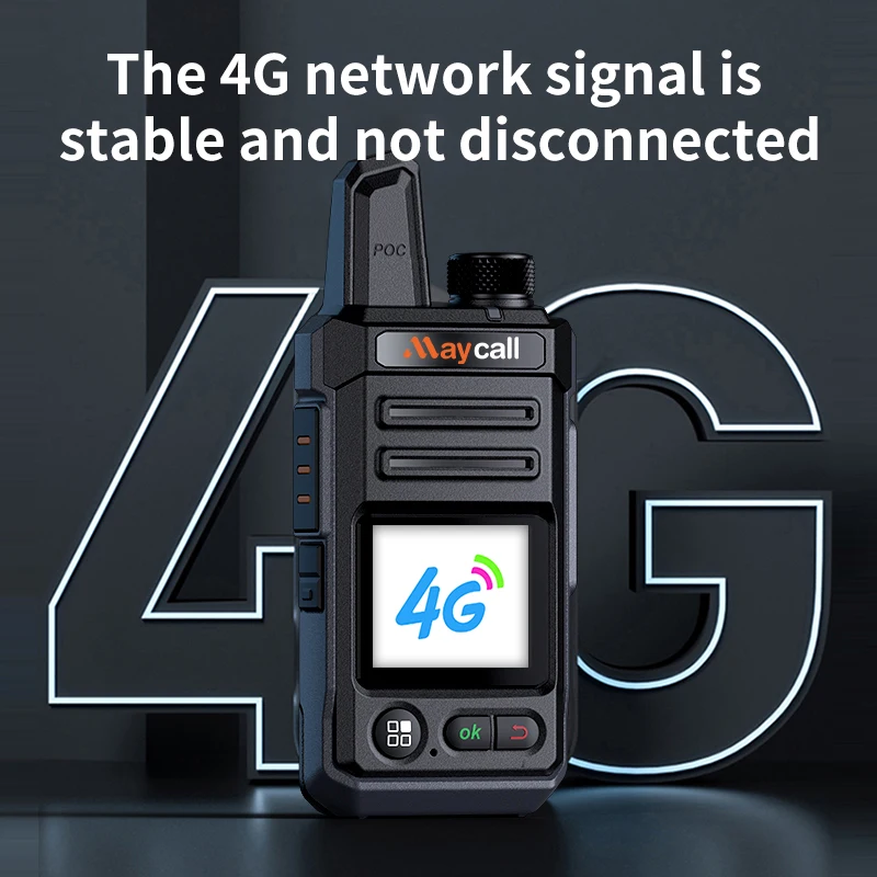 Lenovo Global POC Radio with LIFETIME  FREE SIM Card Walkie Talkie Long Range 4G Network 2 Way Radio 5000 KM