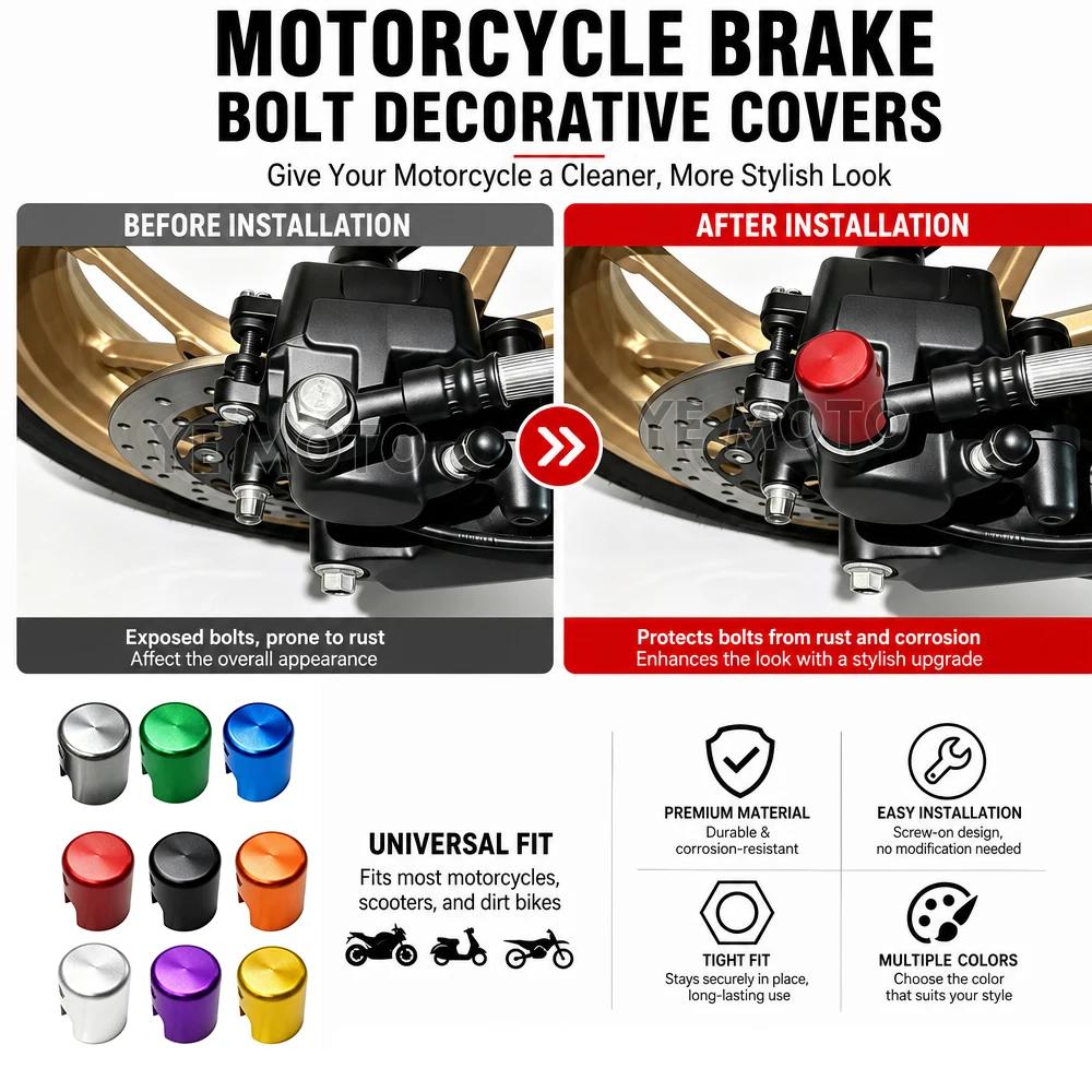 NEW FOR ZONTES ZT 368G 368-G 368 G G368 2024 2025 2026 2027 Motorcycle Brake Hose Screw Decorative Protector 9 Color