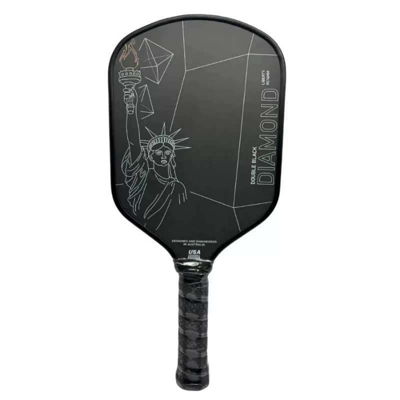 

USAPA Approved Pickleball Racket Thermoformed T700 Carbon Fiber Double Black Diamond 16mm Professional Grade Pickleball Paddle