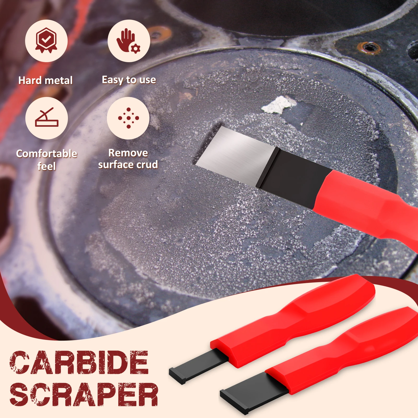 Carbide Cutter Blade For removing gaskets carbon rust Cleaning Remover concrete barnacles metal Cleaner Gasket Scraper Tool