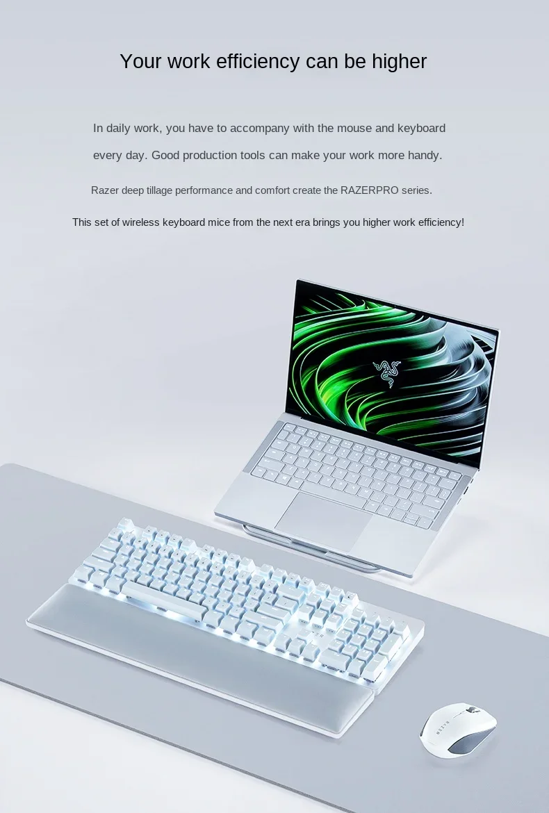 Razer Pro Type Ultra Wireless Bluetooth USB three-mode productivity office backlit mechanical keyboard