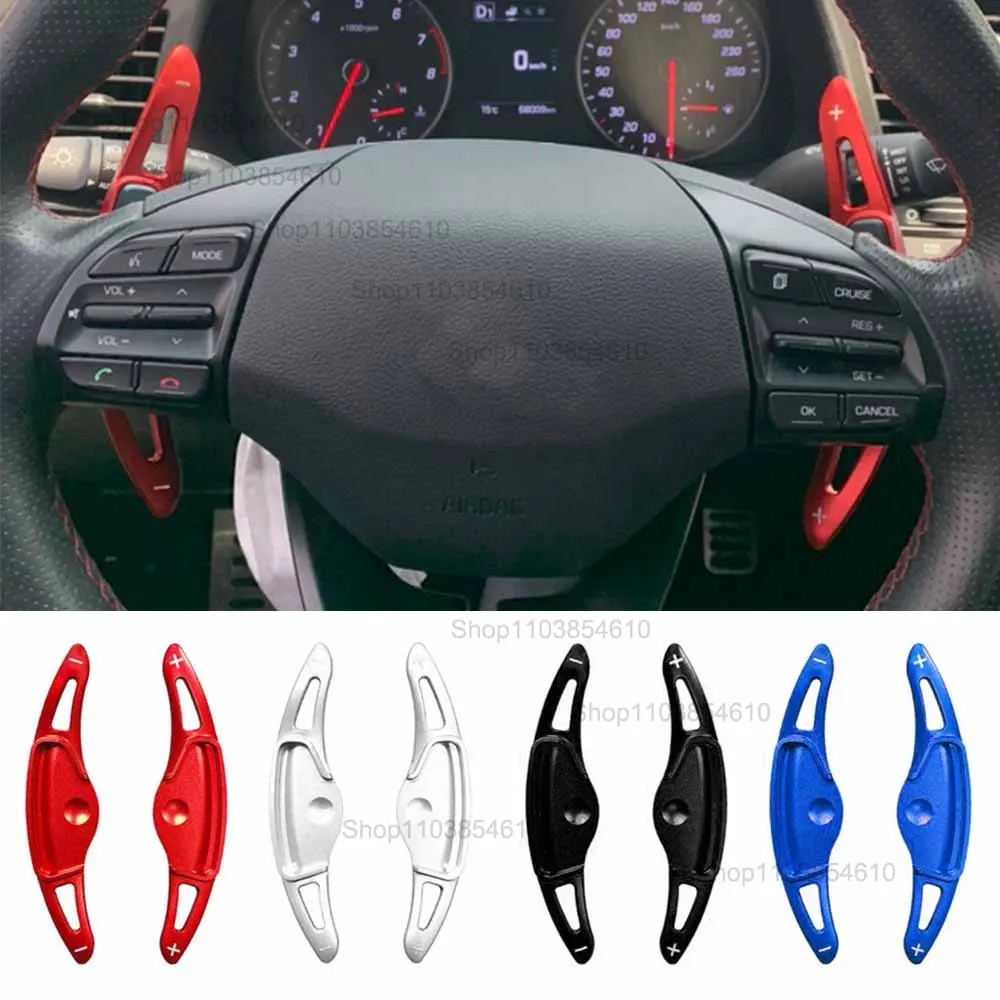 

For Hyundai Avante Turbo AD Elantra GT Sport 2017 2018 2019 2020 Car Steering Wheel Shifter Paddles Gear Extension DSG Stickers