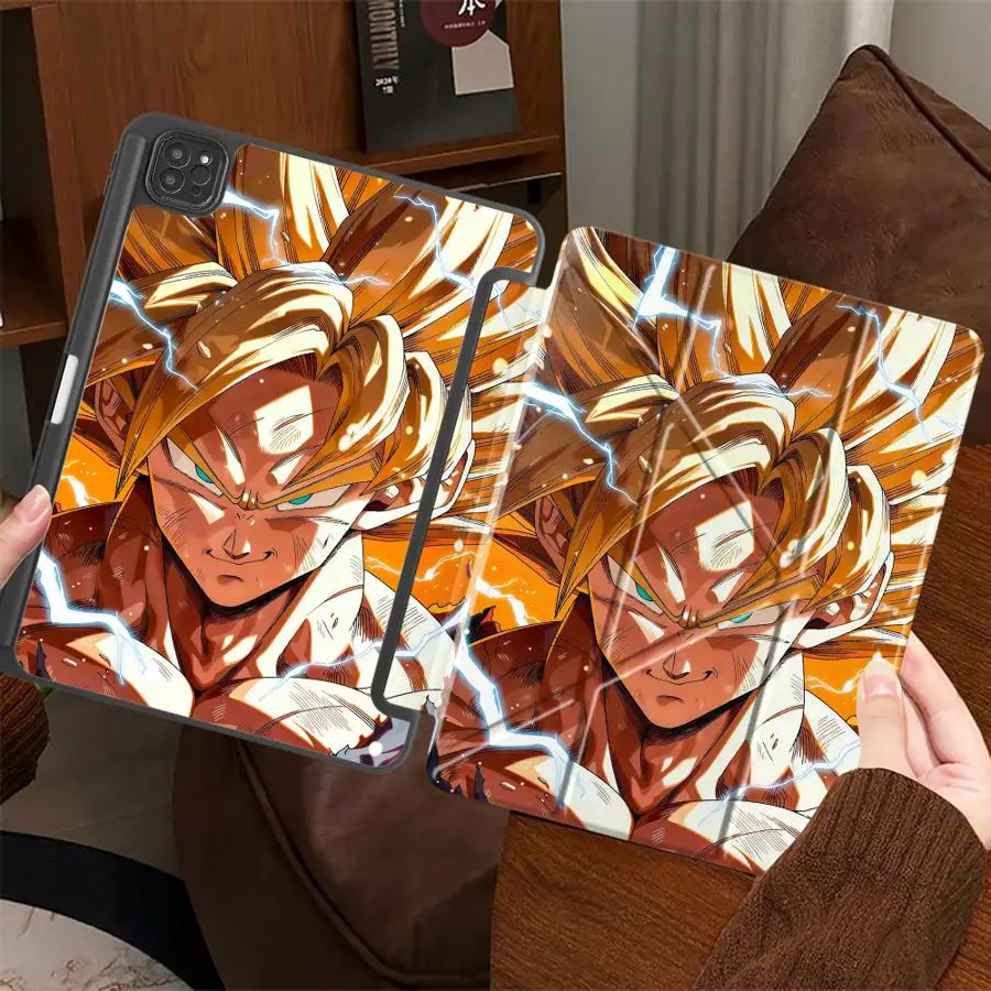 Holder Cover Tablet Case For iPad Pro 2025 Air 4 5 M3 M2 1 2 M4 11inch Mini 6 7 Pro 11th 10th 9th 8th 7th 12.9inch Dragon Ball
