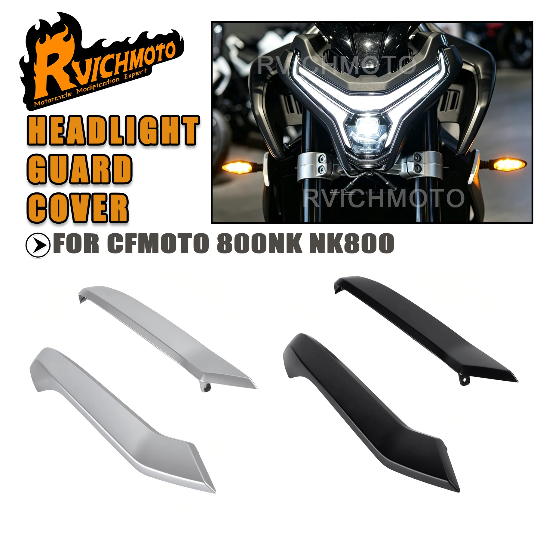 For CFMOTO 800NK Headlight Guard Decorative Cover Parts Motorcycle Accessories 800 NK Headlight Housing Front Protection Housing