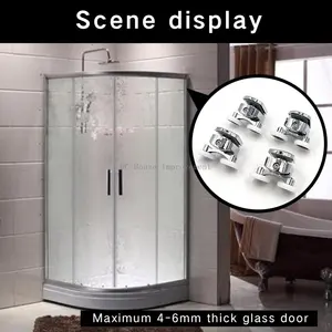 Double-Rod-Duschschiebrolle, Zinklegierung, Korridoreersatz, Lager, 23 mm, 25 mm, 27 mm 10 Hauptverkäufe Düche Cab Roletes - №4