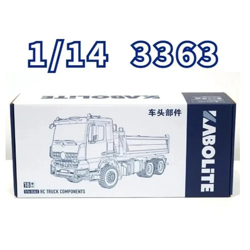 KABOLITE 1/14 K3363 RC CAR Low Top AROCS Engineering Car Shell Traction Hydraulic Tractor Modified KIT Can Be Painted for Free