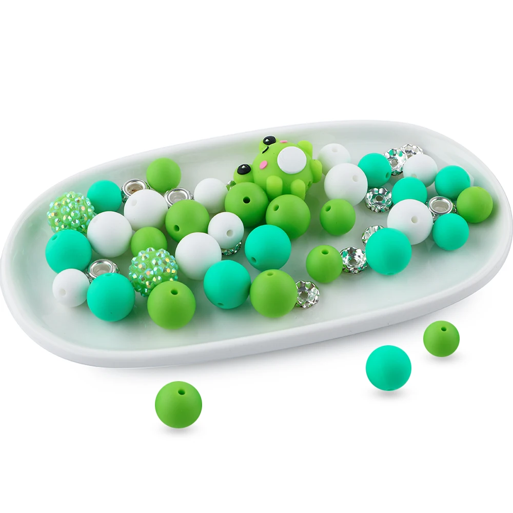 3D Animals Silicone Focus Beads For Jewelry Making DIY Pen KeyChain Bracelet Necklace Accessories 