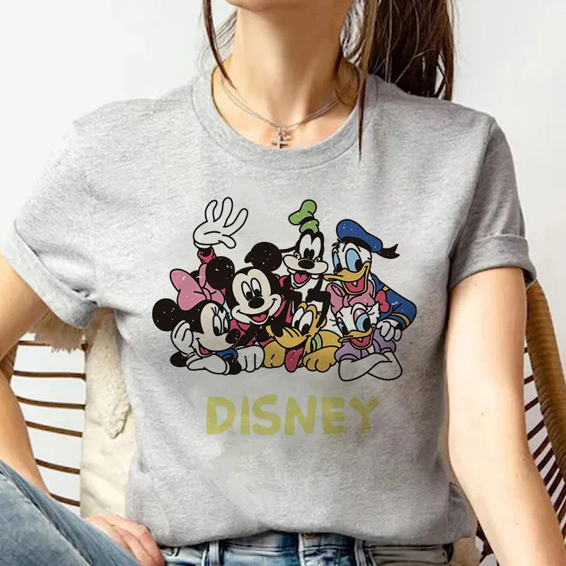 Anni \'90 Hip Hop Mickey Tshirt Minnie Mouse Cartoon T-Shirt donna T Shirt abbigliamento femminile Kawaii Disney magliette Top Tee