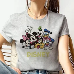 Anni '90 Hip Hop Mickey Tshirt Minnie Mouse Cartoon T-Shirt donna T Shirt abbigliamento femminile Kawaii Disney magliette Top Tee