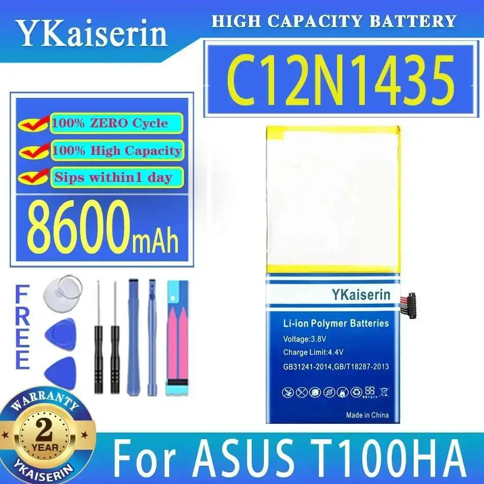 

For Asus T100HA T100HA-FU006T T100HA-C4-LB T100HA-FU040T 8600Mah Environmentally Friendly C12N1435 Laptop Battery
