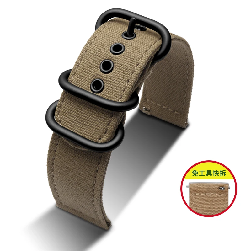 Nylon Watch Strap Waterproof Canvas for Men's Watch Strap for Timex Tissot Speed Hamilton Watchband 18mm 20mm 22mm 24mm