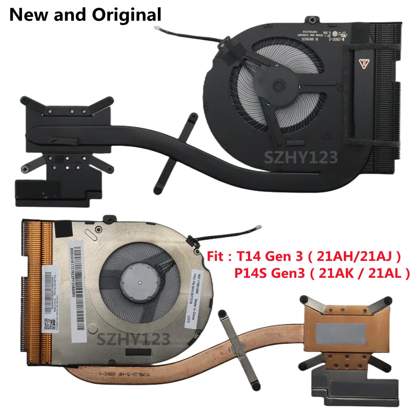 Original Cpu Cooling Fan Cooler Dissipador Radiador para Lenovo Thinkpad T14 P14s Gen Laptop 5h41b77269 5h41b77275 5h41b7726 Novo