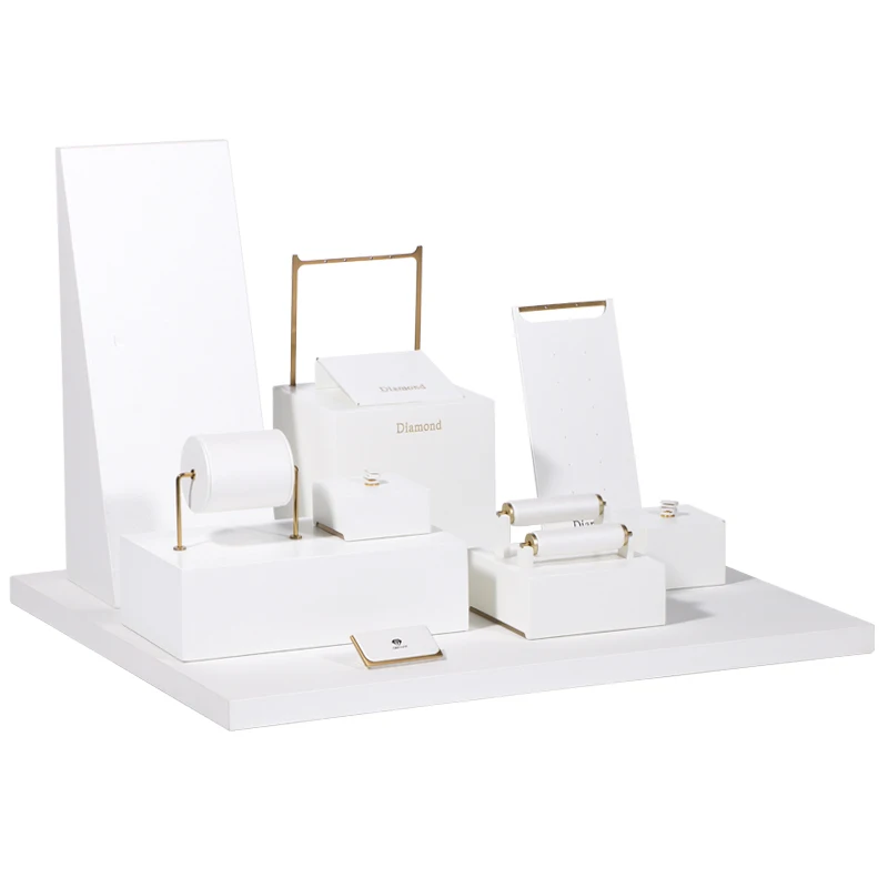 

Custom. ROMI Jewelry display stands for store luxury jewelry store showcase display set