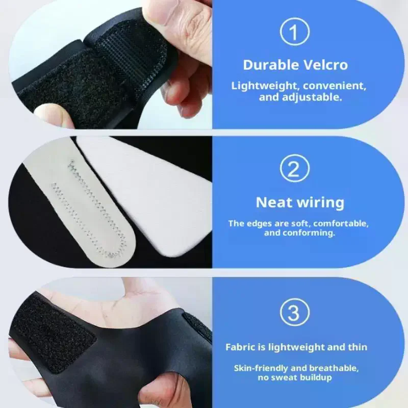 حزام تصحيح التنفس للفم - يمنع الشخير ونوم الفم المفتوح، لارتفاع الصدمات من أدينويد وشكل الوجه للأطفال والكبار #5