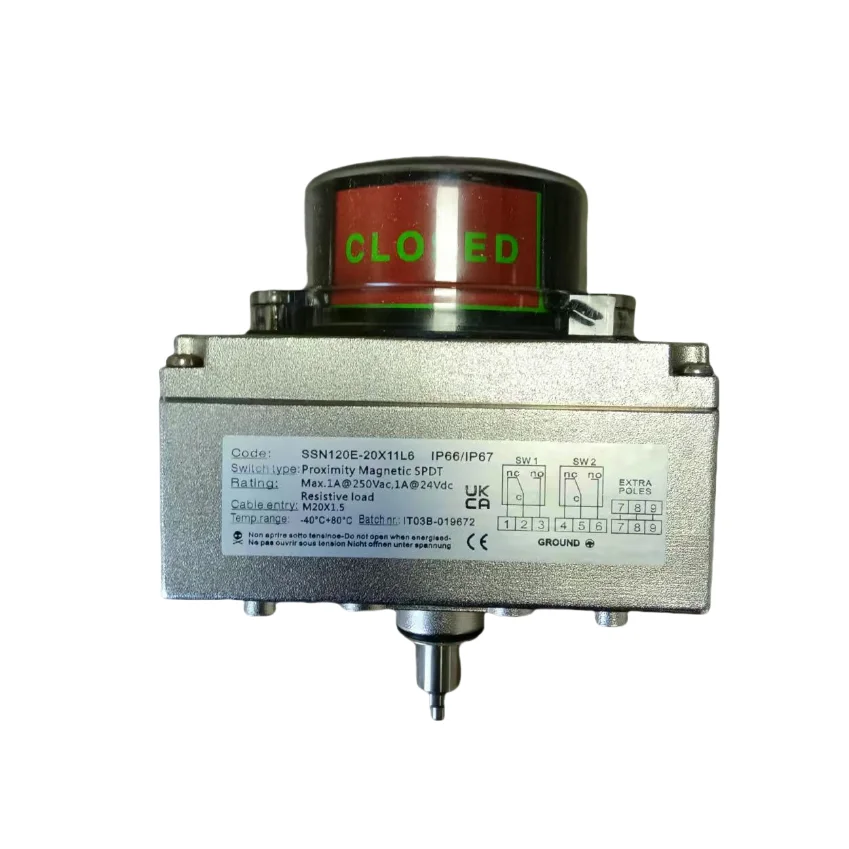 

Промышленное автоматизированное защитное оборудование: герметичный двухштоковый концевой выключатель SOLDO SSN120E-20X11L6 из нержавеющей стали 316