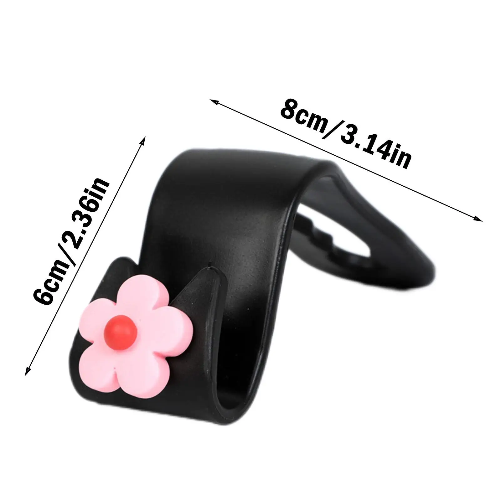 Multifunctional Flower Shape Car Hook Cute Car Seat Back Creative Storage Hook Car Decoration Products